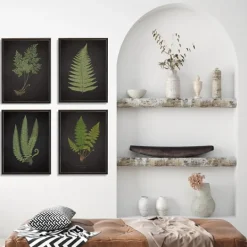 Kirkland's Home Fern Framed Art Prints, Set Of 4- Framed Art