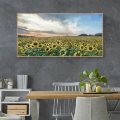 Kirkland's Home Field Of Gold Framed Canvas Art Print- Canvas Art