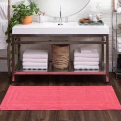Kirkland's Home Fiesta Plush Reversible Cotton Bath Mat, 60 In.- Bathroom Rugs
