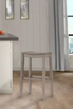 Kirkland's Home Finley Saddle Seat Counter Stool- Bar Stools & Counter Height Stools