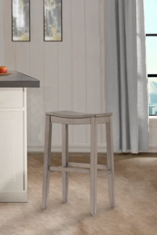 Kirkland's Home Finley Saddle Seat Counter Stool- Bar Stools & Counter Height Stools