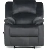 Kirkland's Home Flannel Overstuffed Pull Recliner- Accent Chairs