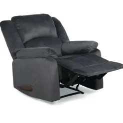 Kirkland's Home Flannel Overstuffed Pull Recliner- Accent Chairs