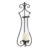 Kirkland's Home Fleur Distressed Black Iron Sconce, 31 In.- Sconces