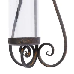 Kirkland's Home Fleur Distressed Black Iron Sconce, 31 In.- Sconces