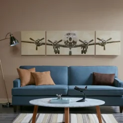 Kirkland's Home Flight Design Canvas Art Prints, Set Of 3- Canvas Art