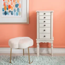 Kirkland's Home Flip Top 5-Drawer Wood Armoire- Dressers & Chests