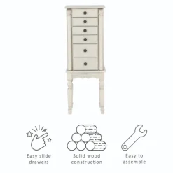 Kirkland's Home Flip Top 5-Drawer Wood Armoire- Dressers & Chests