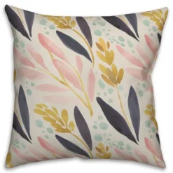 Kirkland's Home Floral And Wheat Pillow- Pillows