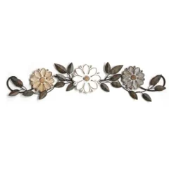 Kirkland's Home Floral Arch Over-The-Door Metal Wall Plaque- Wall Plaques