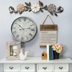 Kirkland's Home Floral Arch Over-The-Door Metal Wall Plaque- Wall Plaques