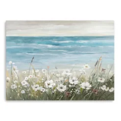 Kirkland's Home Floral Beach Giclee Canvas Art Print, 48X36 In.- Canvas Art
