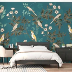 Kirkland's Home Floral Birds Peel And Stick Wall Mural- Wall Murals & Wall Decals