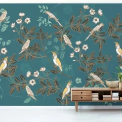 Kirkland's Home Floral Birds Peel And Stick Wall Mural- Wall Murals & Wall Decals