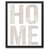 Kirkland's Home Floral Home Black Framed Canvas Art Print- Wall Quotes & Signs