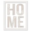 Kirkland's Home Floral Home White Framed Canvas Art Print- Wall Quotes & Signs