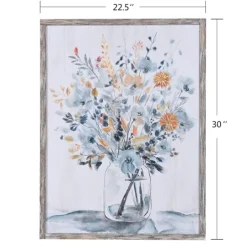 Kirkland's Home Floral In A Jar I Framed Wall Art Print- Framed Art