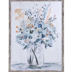 Kirkland's Home Floral In A Jar Ii Framed Wall Art Print- Framed Art