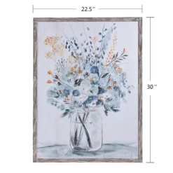 Kirkland's Home Floral In A Jar Ii Framed Wall Art Print- Framed Art