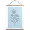 Kirkland's Home Floral Print Hanger Frame Wall Plaque- Wall Plaques