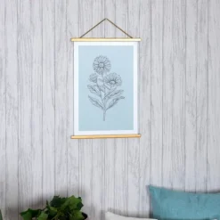 Kirkland's Home Floral Print Hanger Frame Wall Plaque- Wall Plaques