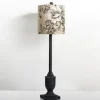Kirkland's Home Floral Shade Black Buffet Lamp- Buffet Lamps