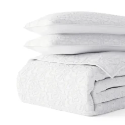 Kirkland's Home Floral Stitch 3-Pc. King Quilt Set- Quilts