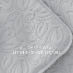 Kirkland's Home Floral Stitch 3-Pc. King Quilt Set- Quilts