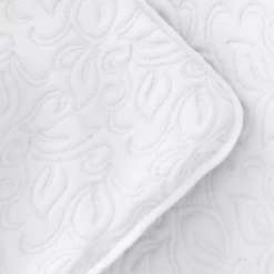 Kirkland's Home Floral Stitch 3-Pc. Queen Quilt Set- Quilts