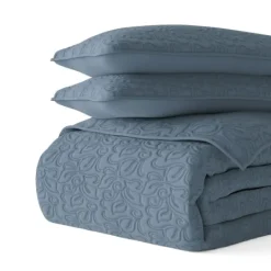 Kirkland's Home Floral Stitch 3-Pc. Queen Quilt Set- Quilts