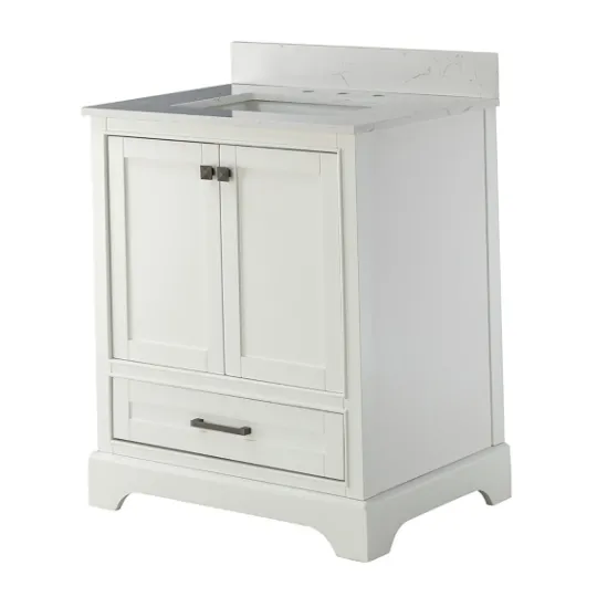 Kirkland's Home Florence Wood Backsplash Sink Vanity- Bathroom Furniture