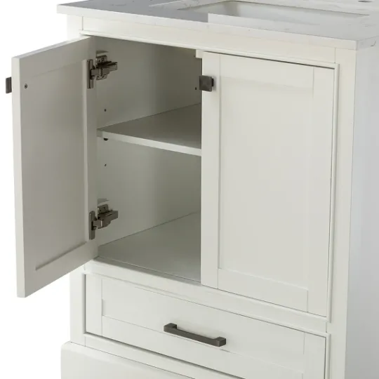 Kirkland's Home Florence Wood Backsplash Sink Vanity- Bathroom Furniture