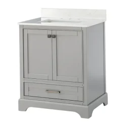 Kirkland's Home Florence Wood Backsplash Sink Vanity- Bathroom Furniture