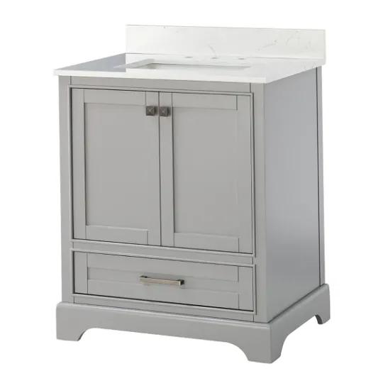 Kirkland's Home Florence Wood Backsplash Sink Vanity- Bathroom Furniture