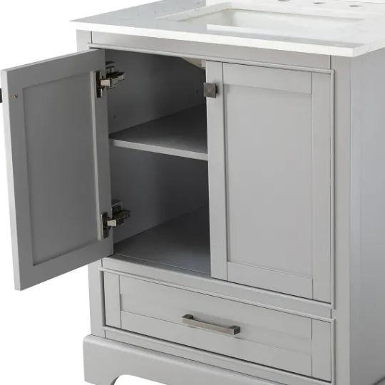 Kirkland's Home Florence Wood Backsplash Sink Vanity- Bathroom Furniture