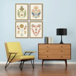 Kirkland's Home Flourish Framed Art Prints, Set Of 4- Framed Art
