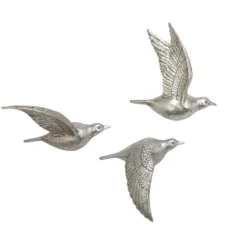 Kirkland's Home Flying Birds Wall Sculptures, Set Of 3- Wall Plaques