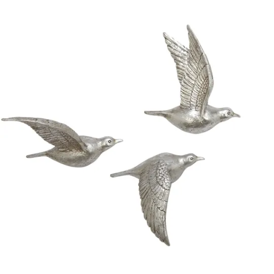 Kirkland's Home Flying Birds Wall Sculptures, Set Of 3- Wall Plaques