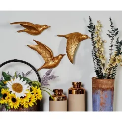 Kirkland's Home Flying Birds Wall Sculptures, Set Of 3- Wall Plaques