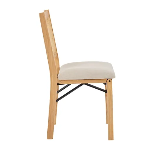 Kirkland's Home Folding Rat Cane Back Cushioned Chair- Accent Chairs