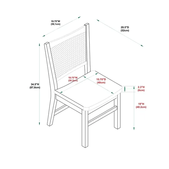 Kirkland's Home Folding Rat Cane Back Cushioned Chair- Accent Chairs