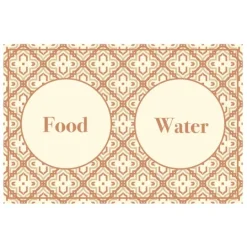 Kirkland's Home Food And Water Bowl Floor Mat, 15X23- Kitchen & Floor Mats