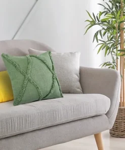Kirkland's Home Forest Fringe Diamond Pillow, 20 In.- Pillows