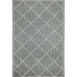 Kirkland's Home Forest Geo Lattice Outdoor Area Rug, 7X9- Outdoor Rugs