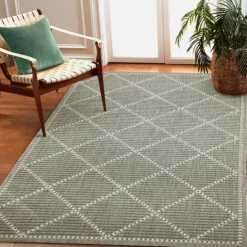 Kirkland's Home Forest Geo Lattice Outdoor Area Rug, 7X9- Outdoor Rugs