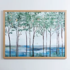 Kirkland's Home Forest Peak Wood Framed Art Print- Framed Art