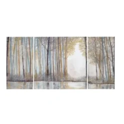 Kirkland's Home Forest Reflections Canvas Art Prints, Set Of 3- Canvas Art