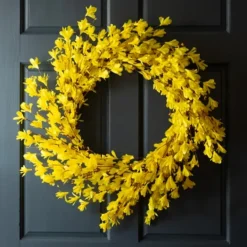 Kirkland's Home Forsythia Flowers Wreath- Wreaths