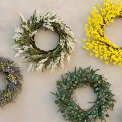 Kirkland's Home Forsythia Flowers Wreath- Wreaths
