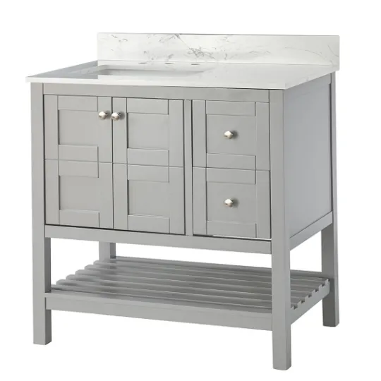 Kirkland's Home Foster Wood Backsplash Sink Vanity- Bathroom Furniture